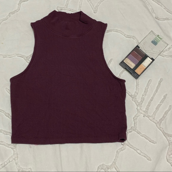(2for$20) Aeropostale M Cropped Mockneck Tank top - Picture 1 of 4